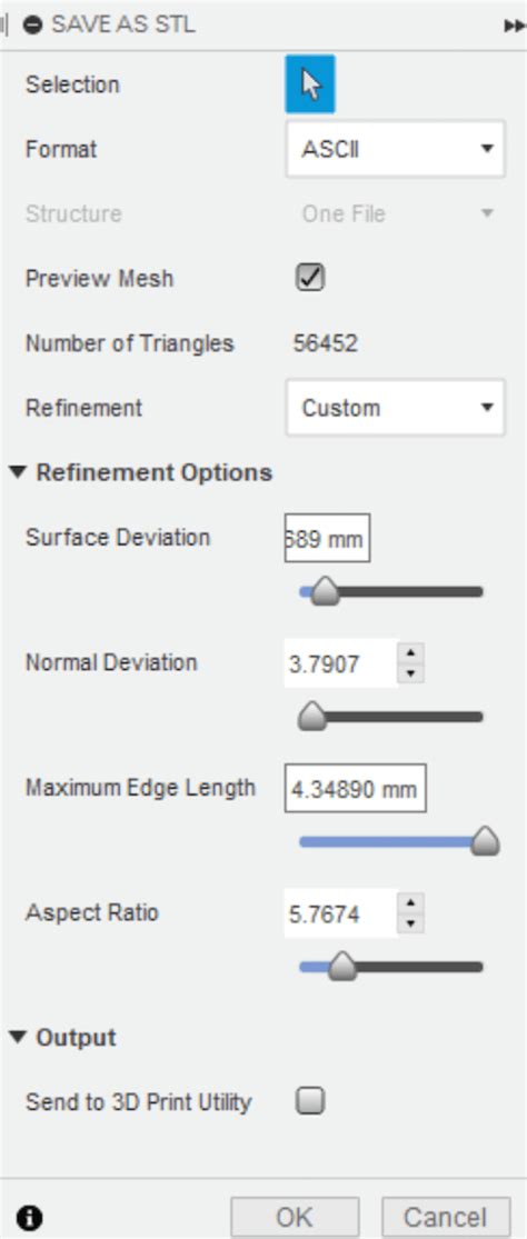 what are highest quality stl settings